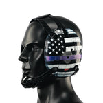 Wrestling Headgear Thin Blue Line American Flag Digital Printing Art