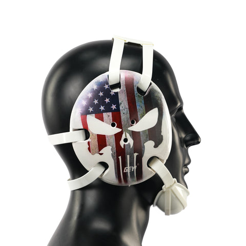 Wrestling head gear American Flag Thin Red Line Digital Printing Art