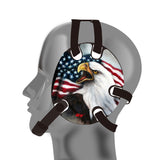 Geyi Wrestling Headgear with USA Bald Eagle Decals