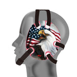 Geyi Wrestling Headgear with USA Bald Eagle Decals