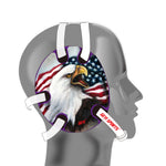 Geyi Wrestling Headgear with USA Bald Eagle Decals