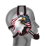 Geyi Wrestling Headgear with USA Bald Eagle Decals