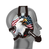 Geyi Wrestling Headgear with USA Bald Eagle Decals