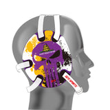 Wrestling Headgear with Do not Tread On Me Stickers Purple