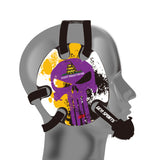 Wrestling Headgear with Do not Tread On Me Stickers Purple