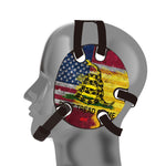 Wrestling Headgear with Do not Tread On Me Stickers