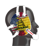 Wrestling Headgear with Do not Tread On Me Stickers