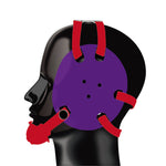 Geyi Wrestling Headgear with chin cup Purple