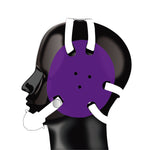 Geyi Wrestling Headgear with chin cup Purple