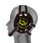 Wrestling earguad with IOWA USA wrestling stickers