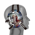 Wrestling headgear with Jacob Wrestled God delcas