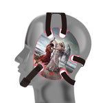 Wrestling headgear Jacob Wrestled God sticker