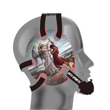 Wrestling headgear Jacob Wrestled God sticker