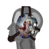 Wrestling headgear with Jacob Wrestled God delcas