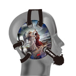 Wrestling headgear with Jacob Wrestled God delcas