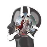 Wrestling headgear Jacob Wrestled God sticker