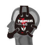 Wrestling headgear with Phil 4-13 Red delcas