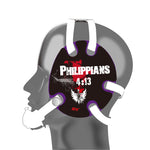 Wrestling headgear with Phil 4-13 Red delcas