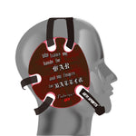 Wrestling headgear with Psalm 144 Headgear Red delcas