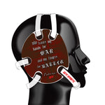 Wrestling headgear with Psalm 144 Headgear Red delcas