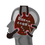 Wrestling headgear with Psalm 144 Headgear Red delcas