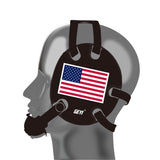 Wrestling Headgear USA Flag decals