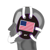 Wrestling Headgear USA Flag decals