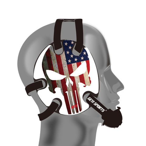 Wrestling Headgear American Flag Thin Red Line Stickers