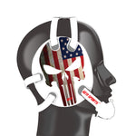 Wrestling Headgear American Flag Thin Red Line Stickers