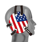 Wrestling Headgear with USA Flag Stickers