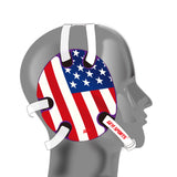 Wrestling Headgear with USA Flag Stickers