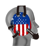 Wrestling Headgar with USA Flag Mix Wraps