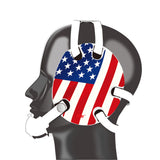 Wrestling Headgar with USA Flag Mix Wraps