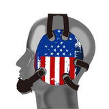 Wrestling earguard with US Flag delcas