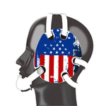 Wrestling earguard with US Flag delcas