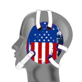 Wrestling earguard with US Flag delcas