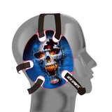 Wrestling headgear Blue Fire Skull Stickers