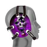 Wrestling headgear Purple Fire Skull Stickers