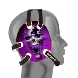 Wrestling headgear Purple Fire Skull Stickers